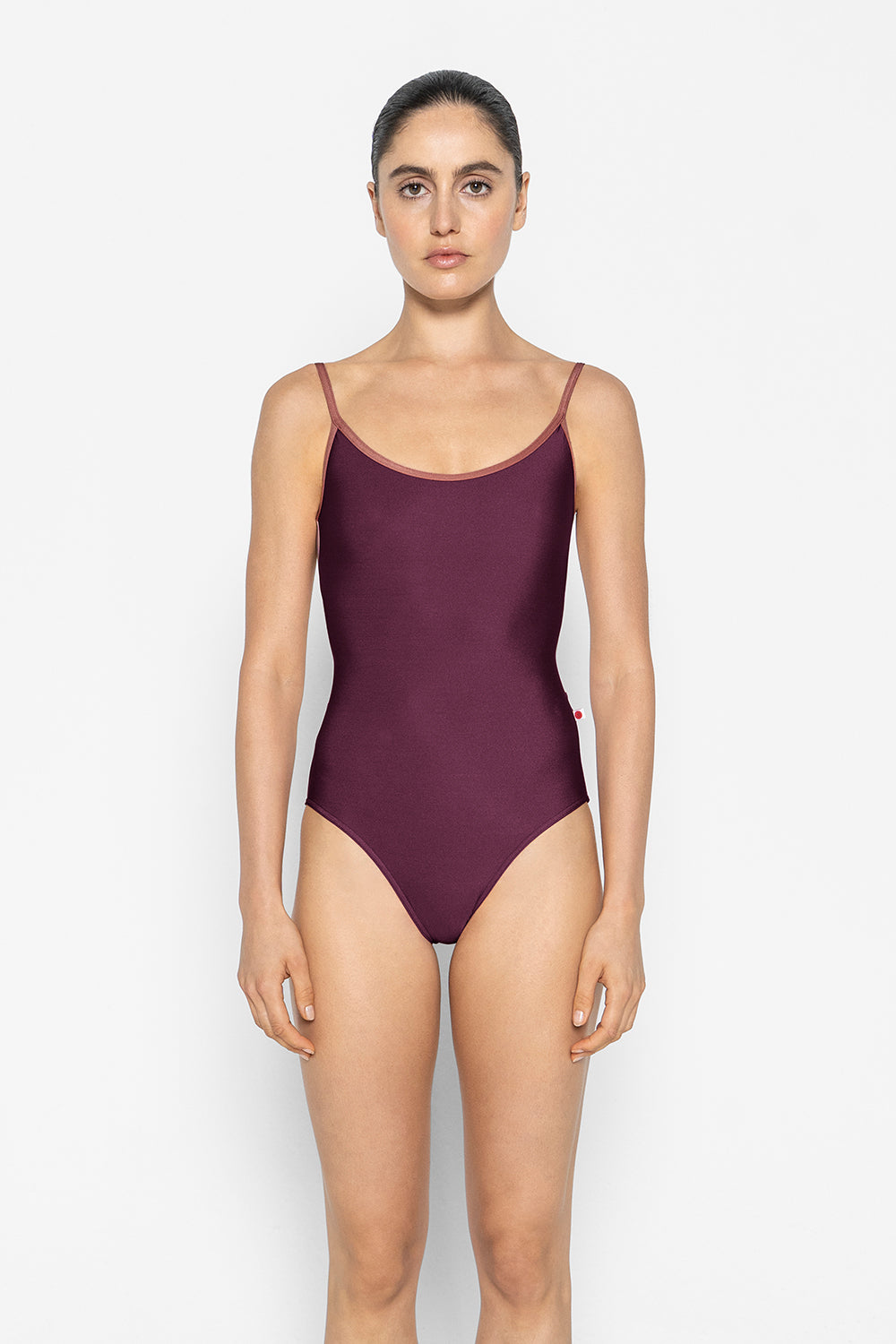 Fiona leotard in N-Opera body color with Mesh Sonata top color and N-Phoenix trim color