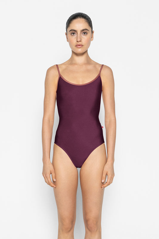 Fiona leotard in N-Opera body color with Mesh Sonata top color and N-Phoenix trim color