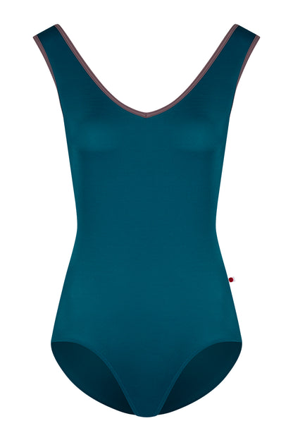 Gina leotard in T-Zenith body color with Mesh Phantom top color and T-Phantom trim color