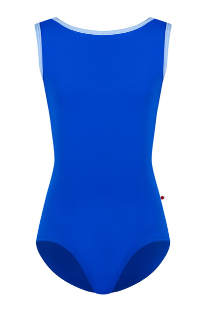 Kids Sofiane leotard in T-Captain body color with N-Moontide trim color