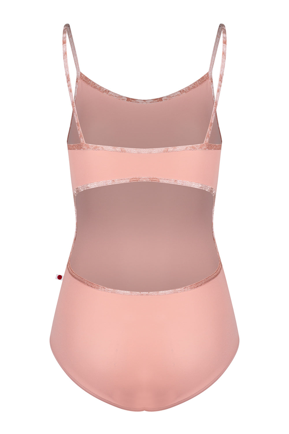 Kiki leotard in T-Nectar body color with CV-Pecan trim color