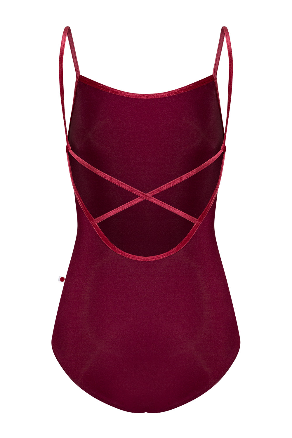 Daniela leotard in N-Burgundy body color with V-Cerise trim color