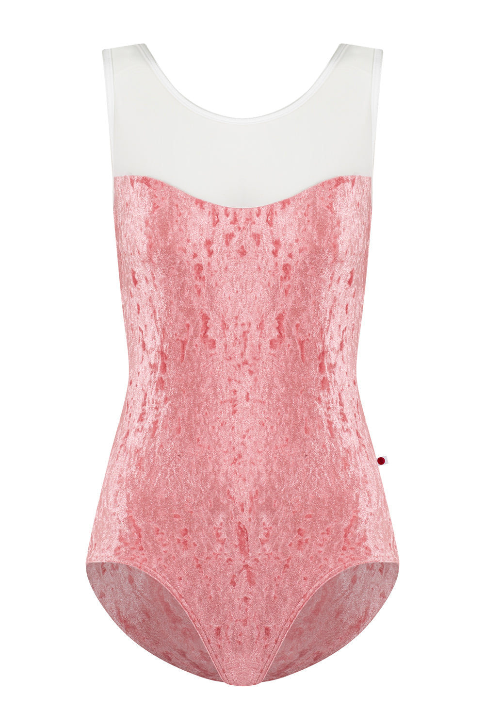 Jane leotard in CV-Romance body color with Mesh White top color and N-White trim color