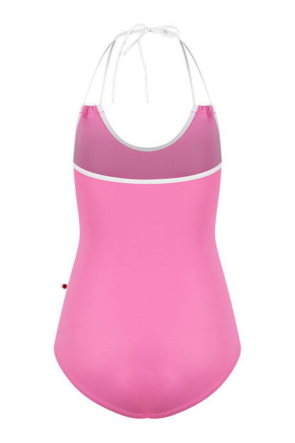 Julia leotard in T-Aurora body color with T-White trim color