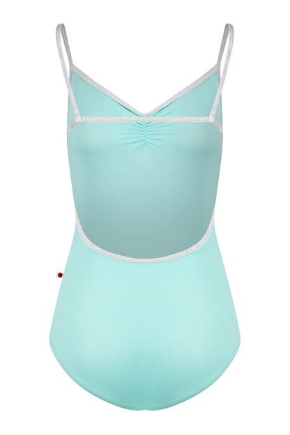 Tamara Pinch leotard in T-Frozen body color with CV-Silver trim color