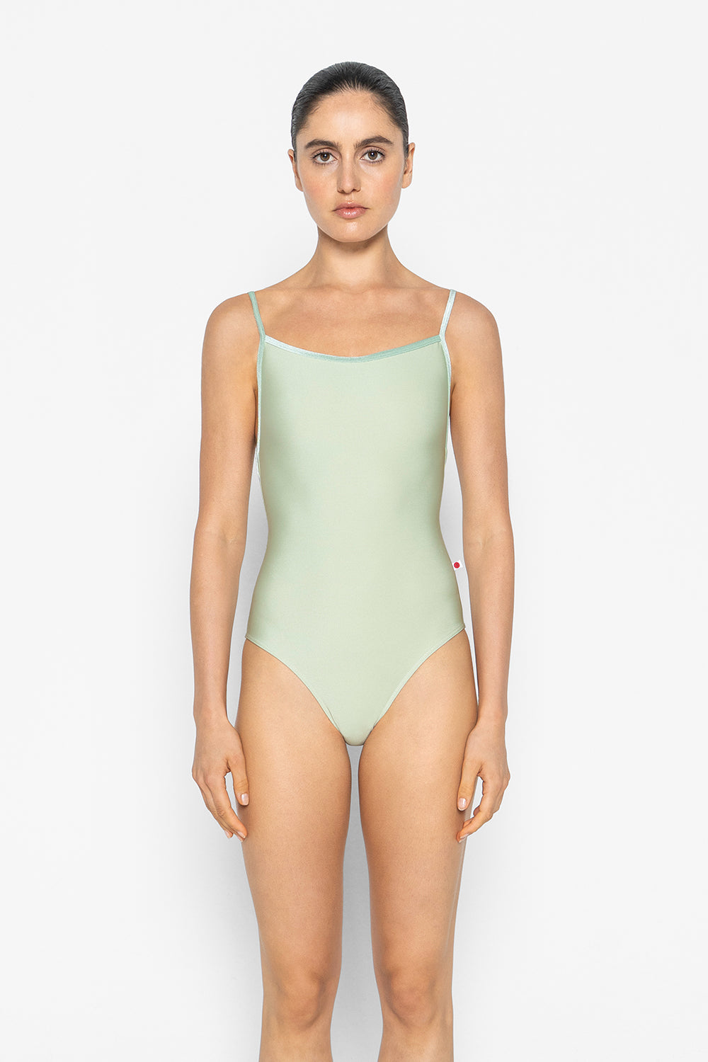 Heather leotard in N-Ginko body color with V-Meadow trim color