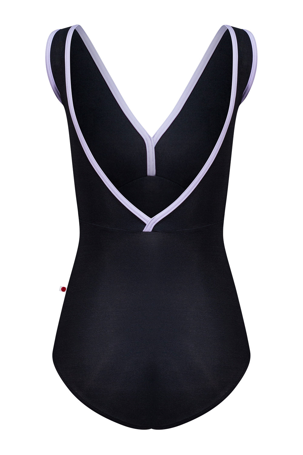 Alicia leotard in N-Black body & top color with N-Poem trim color
