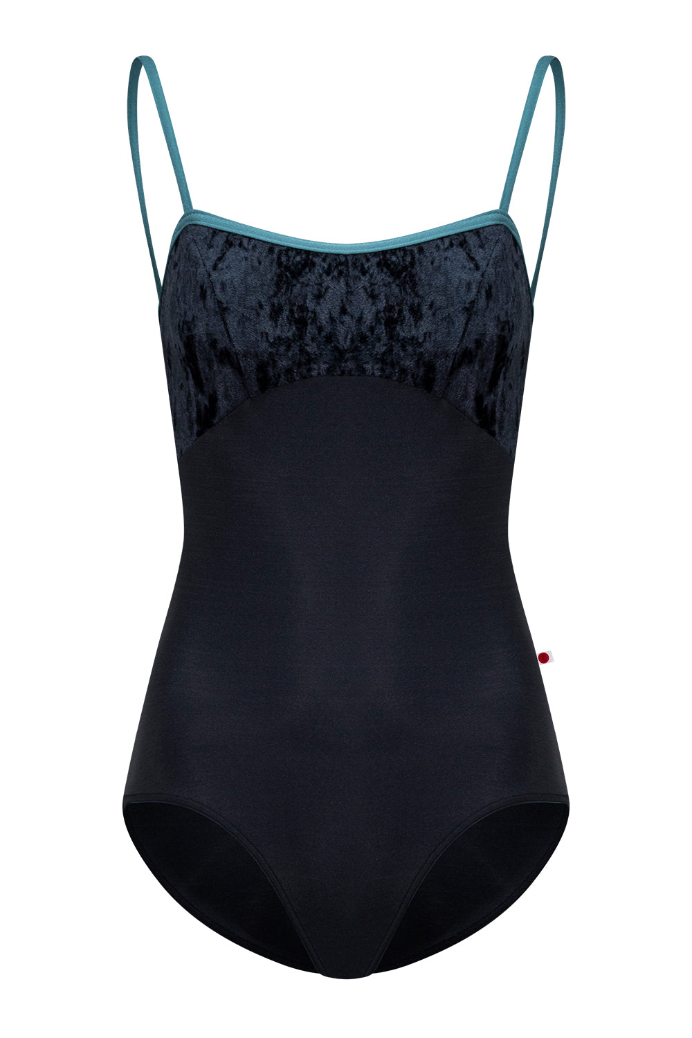 Denise leotard in N-Black body color with CV-Black top color and N-Frost trim color
