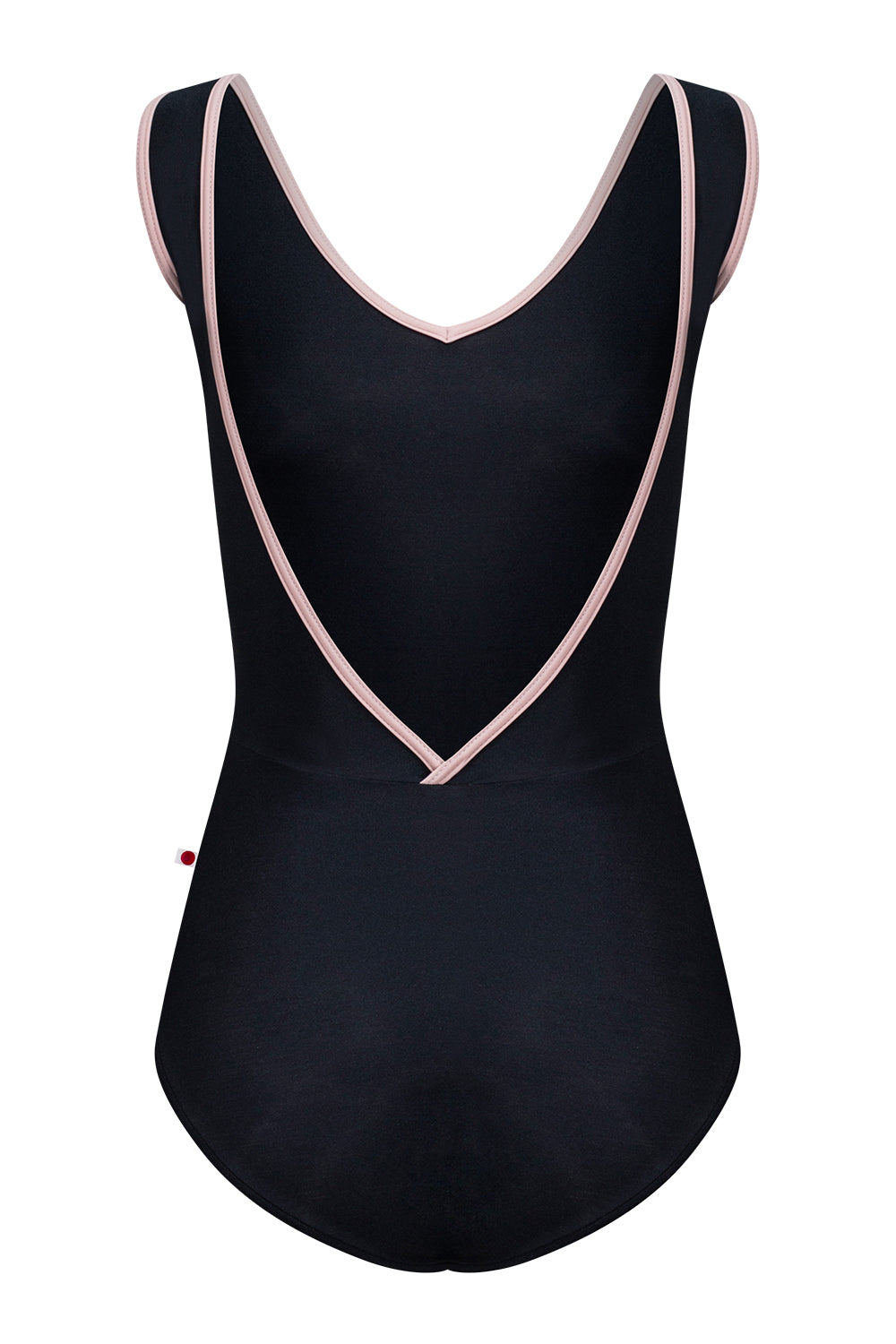 Gina leotard in N-Black body color with T-Petal trim color