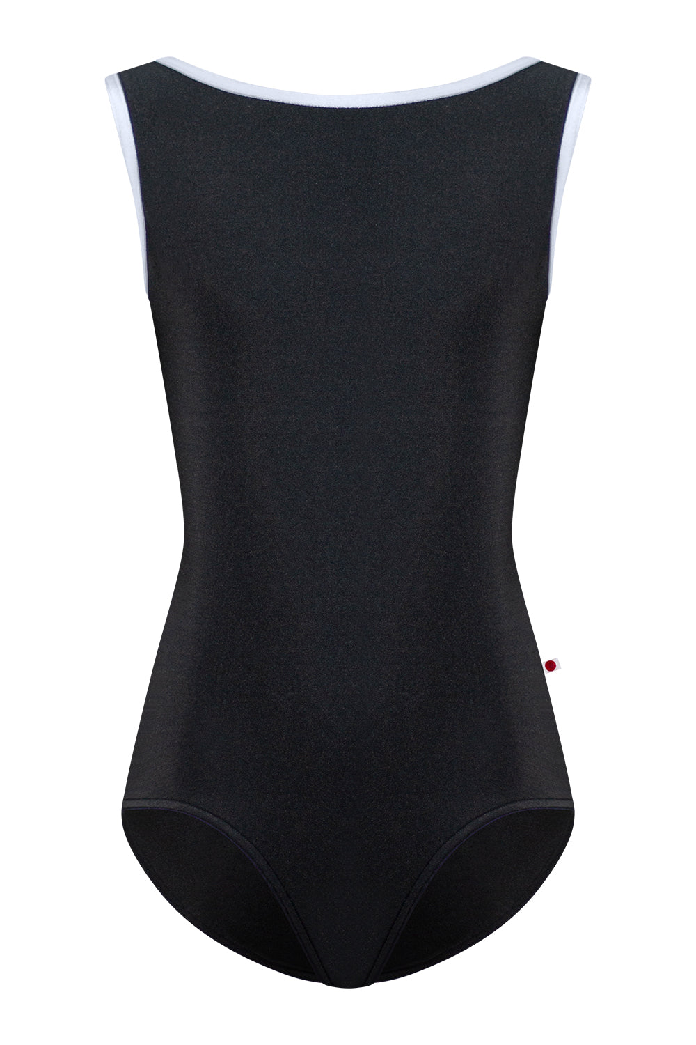 Kids Sofiane leotard in N-Black body color with V-Serenade trim color