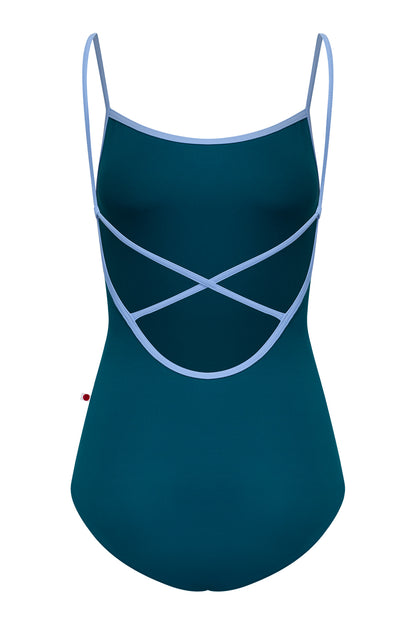 Daniela leotard in T-Zenith body color with T-Paradise trim color