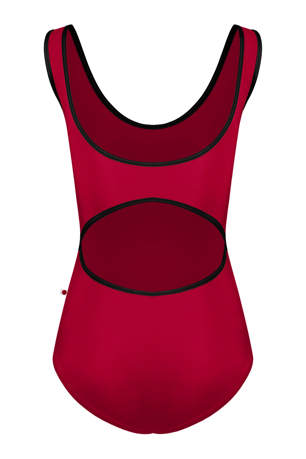 Veronique leotard in N-Berry body color with T-Black trim color