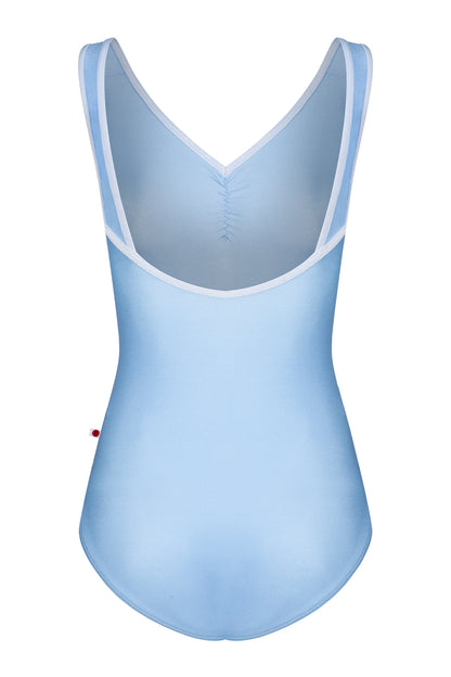 Tiffany leotard in N-Moontide body color with V-Serenade trim color
