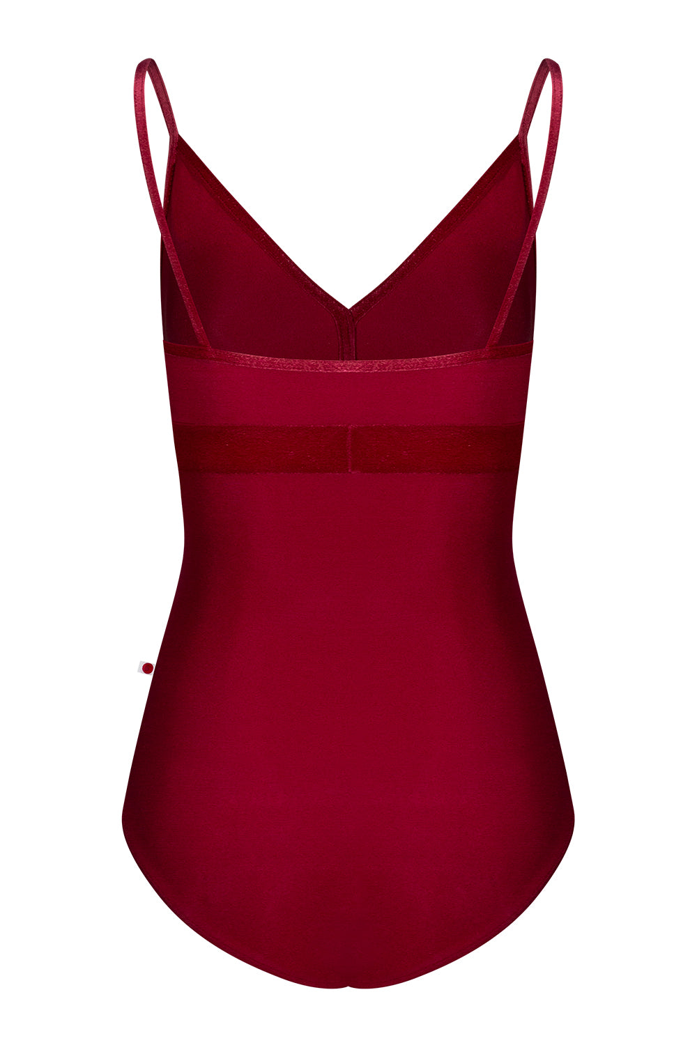 Zoe leotard in N-Berry body & top color with V-Cerise trim & middle band color