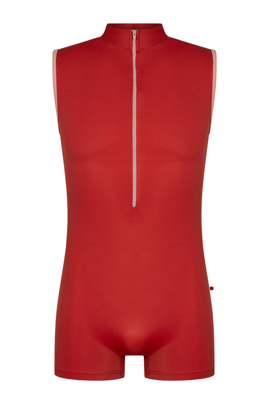 Victor semi-unitard in T-Riad body color with T-Nectar trim & zipper color
