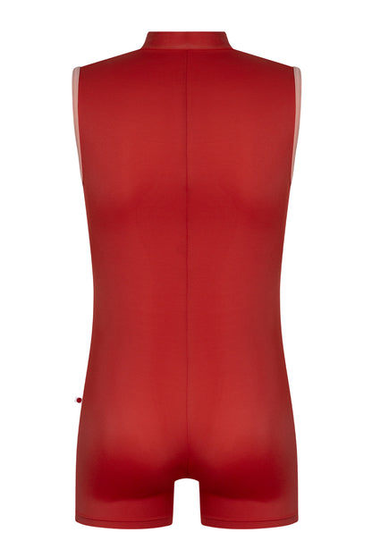 Victor semi-unitard in T-Riad body color with T-Nectar trim & zipper color