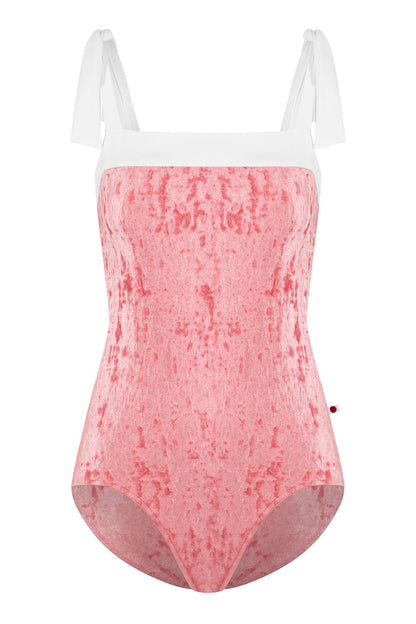 Mimi leotard in CV-Romance body color with T-White top color