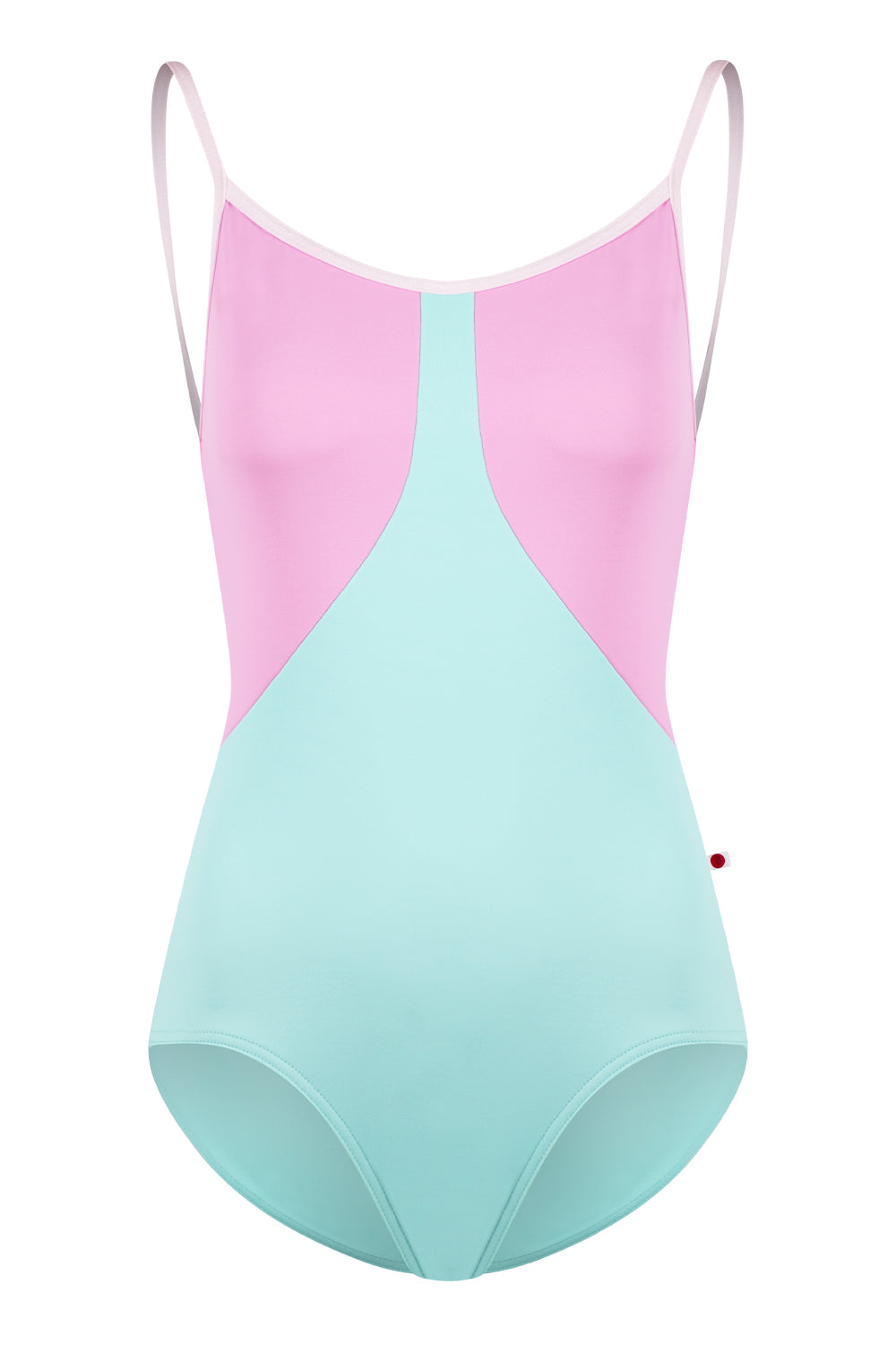 Amanda leotard in T-Frozen body color with T-Macaron top color and T-Rose trim color